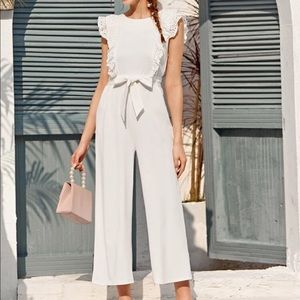 Women’s white jumpsuit